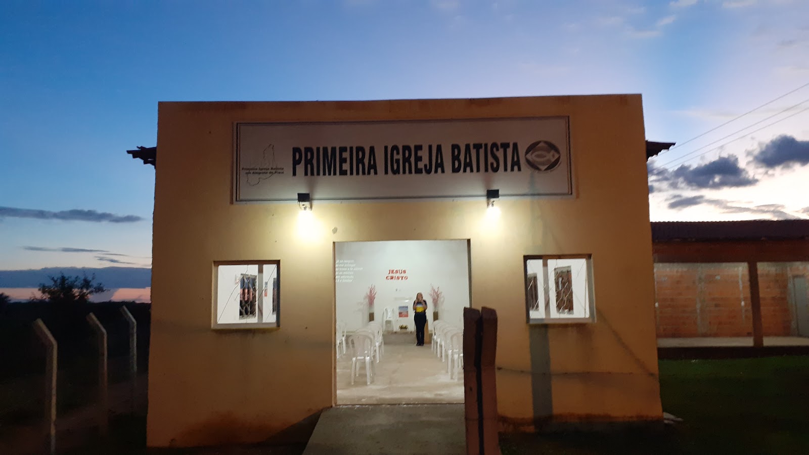 Fachada do templo — Primeira Igreja Batista em Alegrete do Piauí